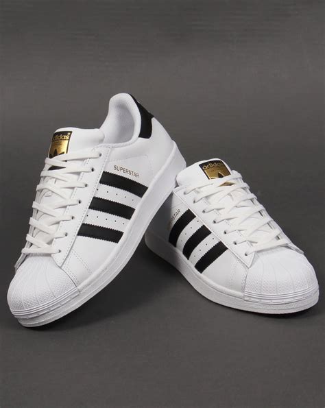 white and black adidas